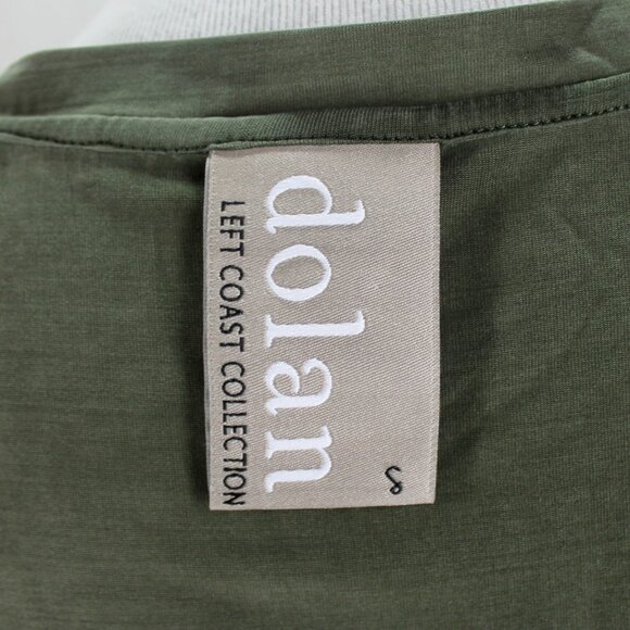 Dolan Left Coast Collection Dress Womens Size S Olive Black Short Sleeve Shift - Picture 8 of 8